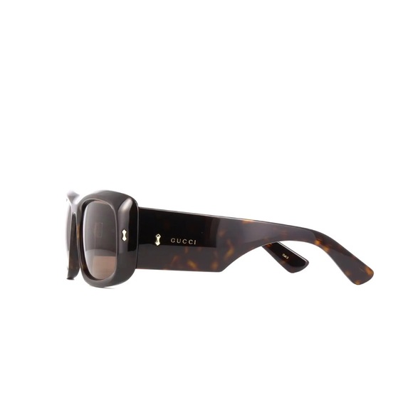 GUCCI HAVANA/BROWN UNISEX OVERSIZED SUNGLASSES GG1080S - Picture 6 of 10